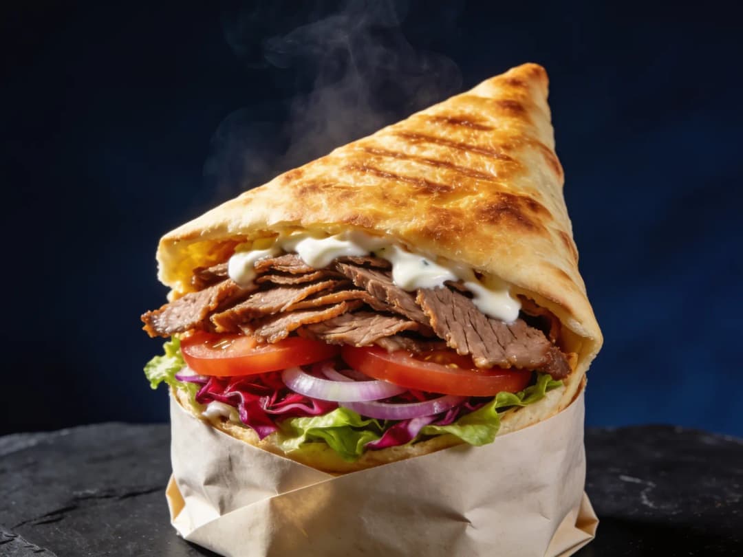 Fertiger Döner im Brot
